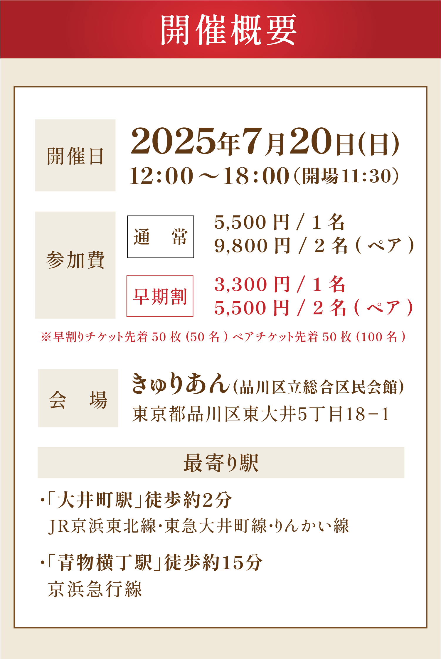 イベント概要詳細